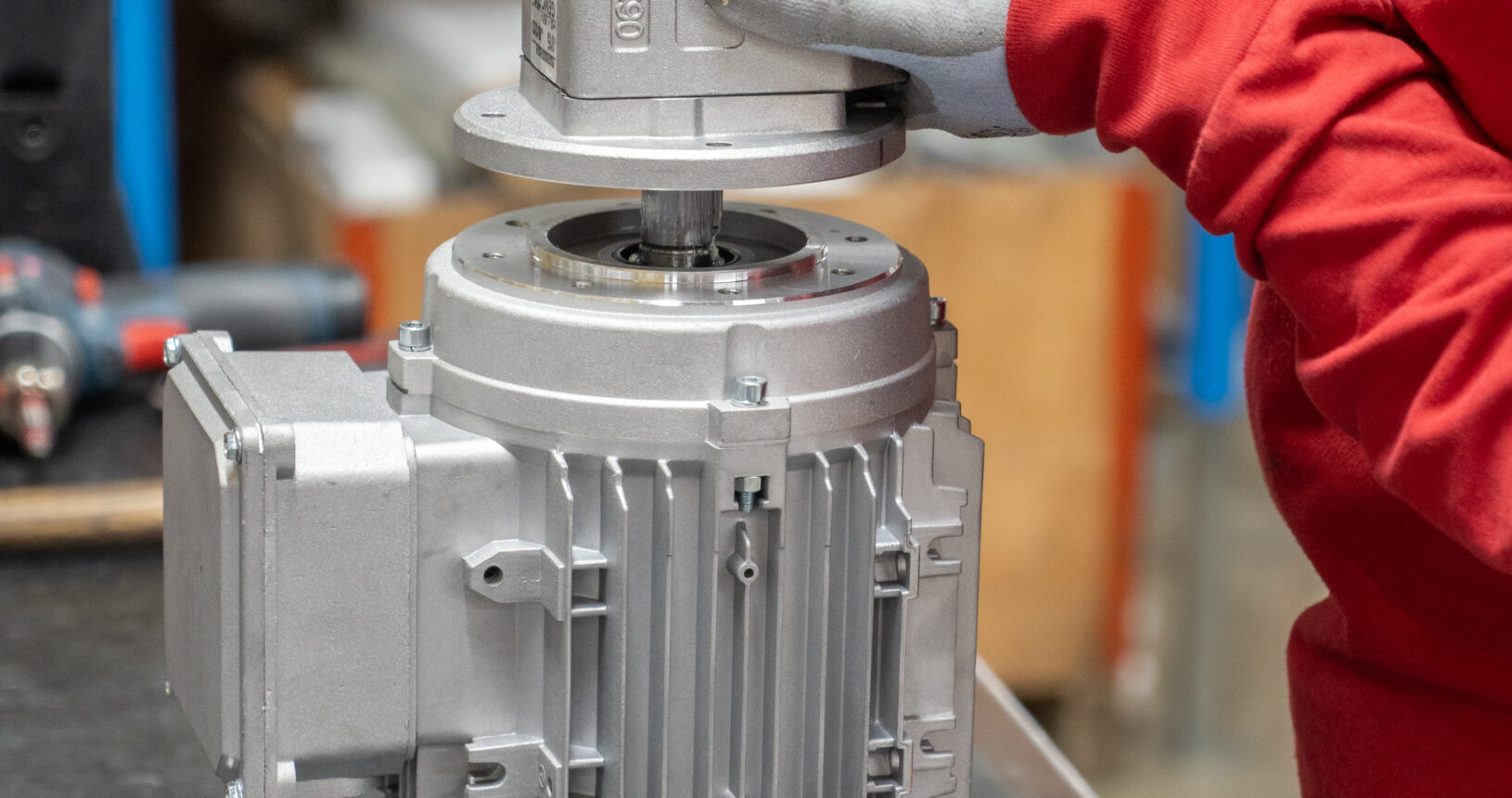 Getriebemotor aus der eigenen Montage