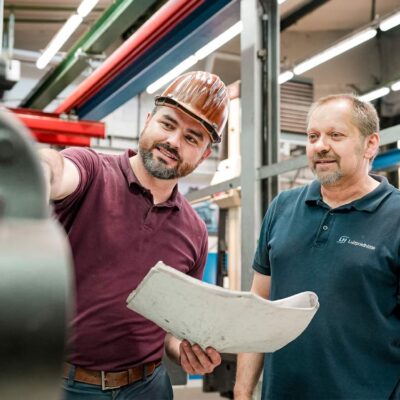 Hütterer bei der Arbeit