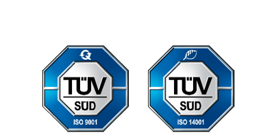 TÜV-Zertifizierungen ISO 9001 und ISO 14001
