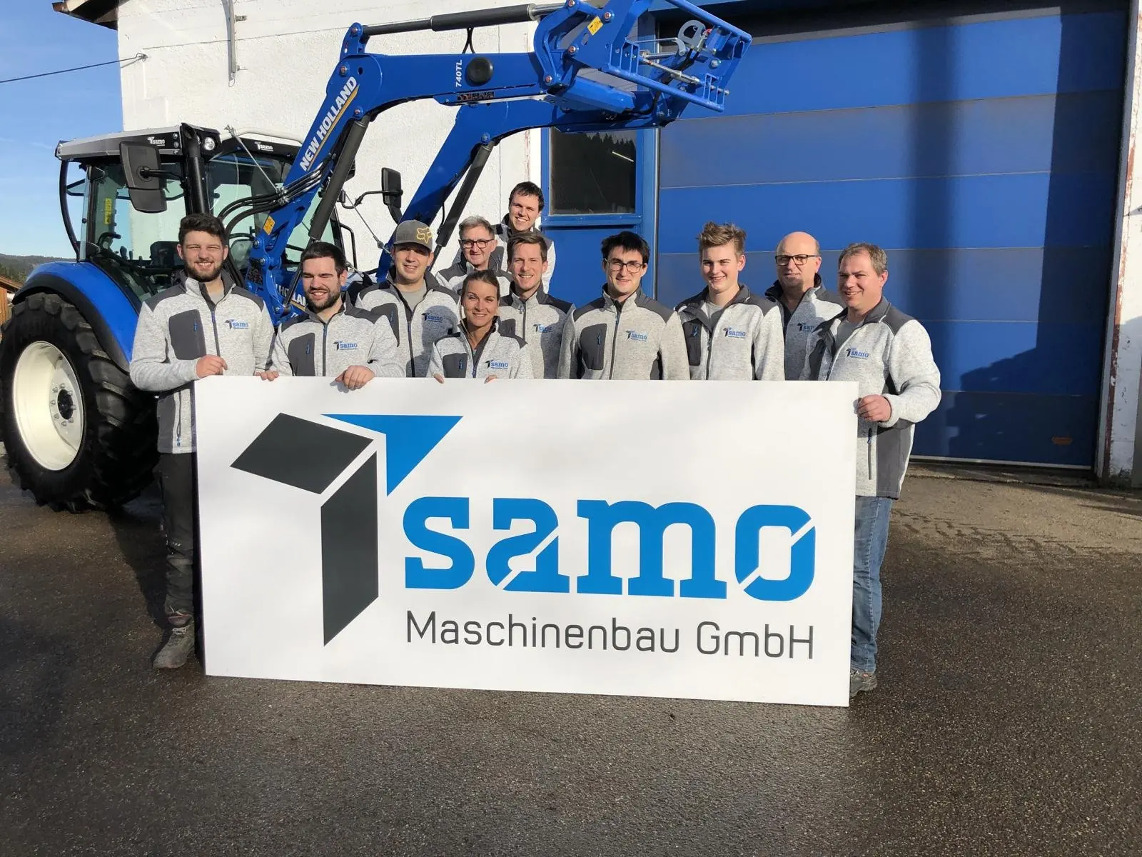 Das rund 20-köpfige SAMO-Team in Thomasroith