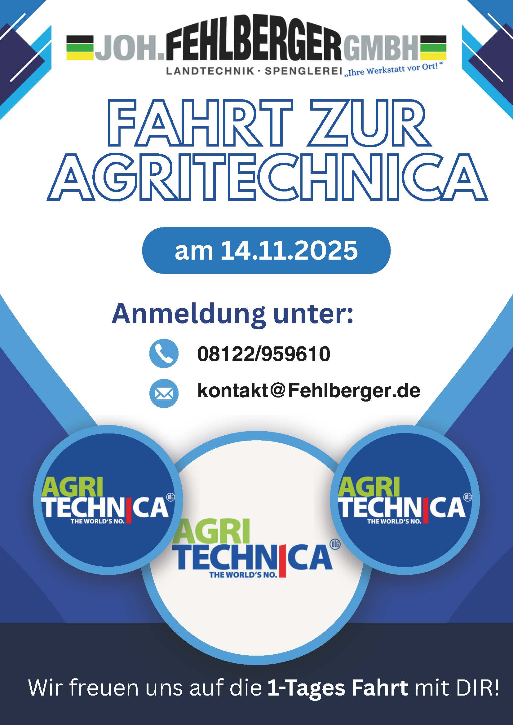 Fahrt zur Agritechnica am 14.11.2025