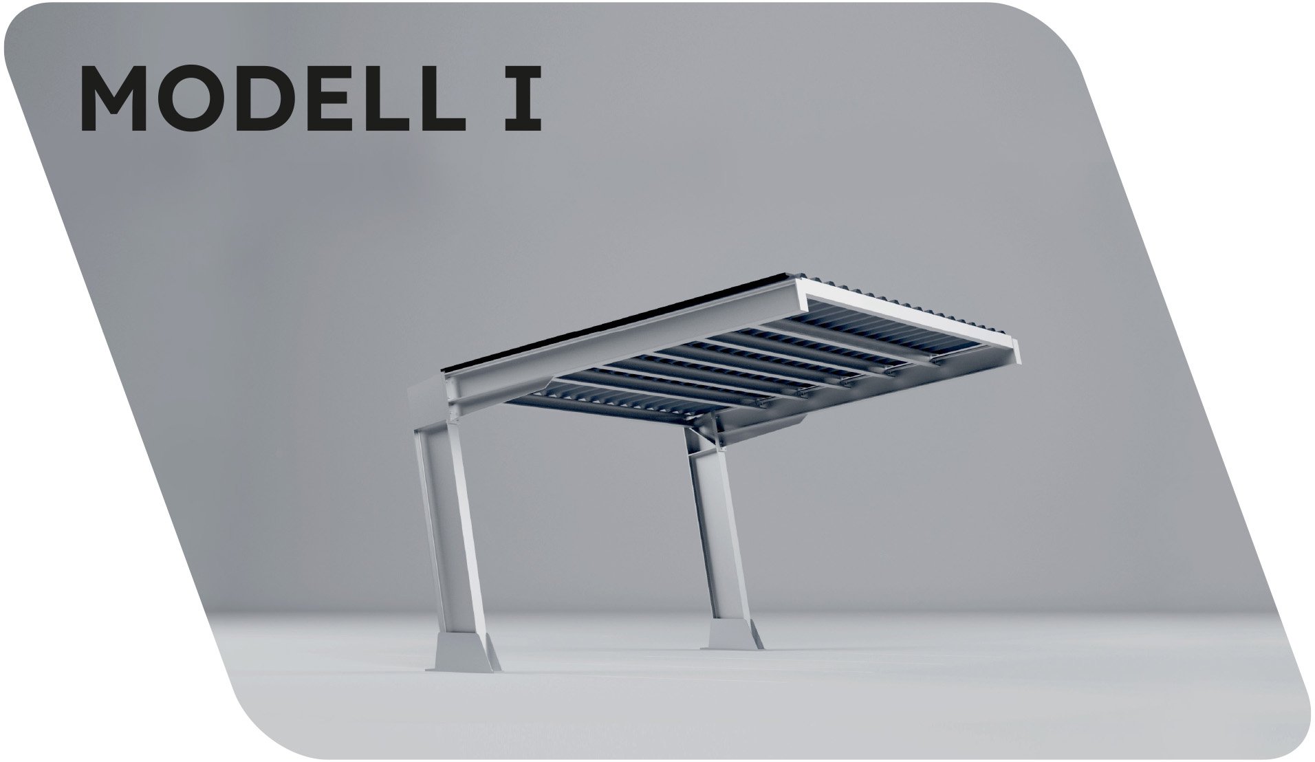 Carport Modell I einreihig