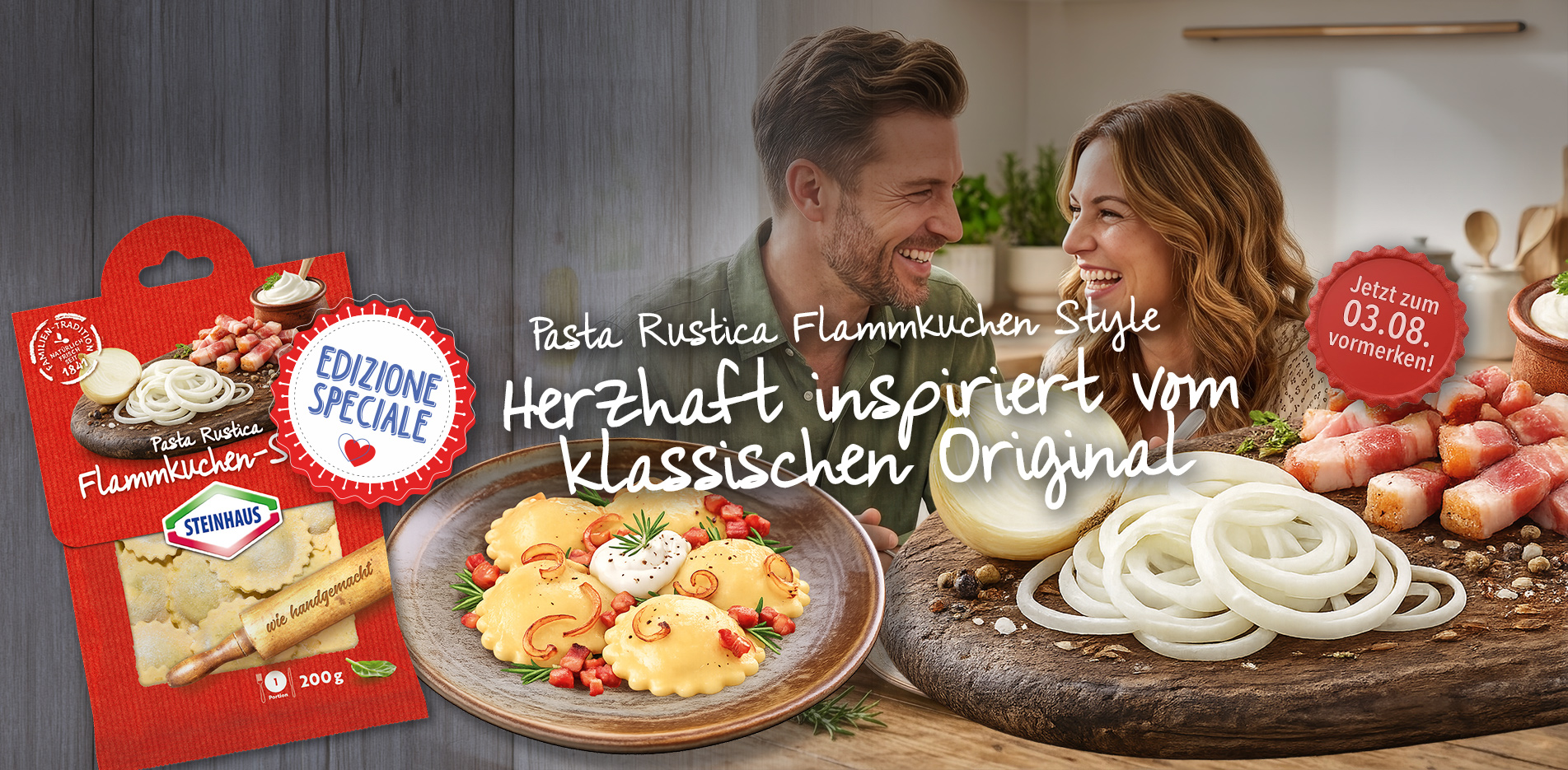 Pasta Rustica Flammkuchen Style