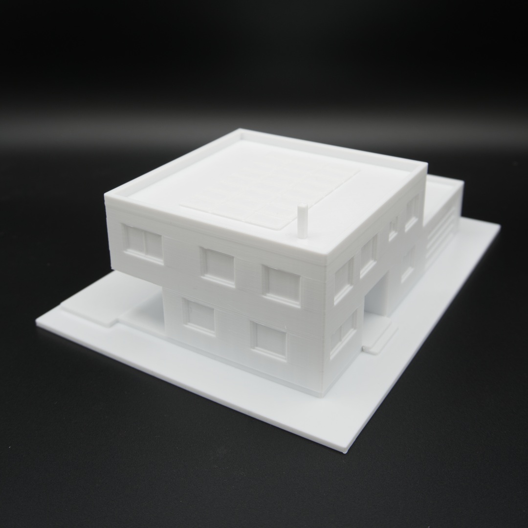 Straßenseite EFH-Modell 1:100