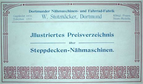Historische Produktion von Steppdeckennähmaschinen