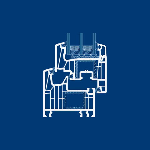 WINGO MD 80 – 8-Kammer-Fensterprofil, 80 mm Bautiefe