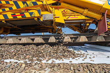 Machine fleet on the construction site