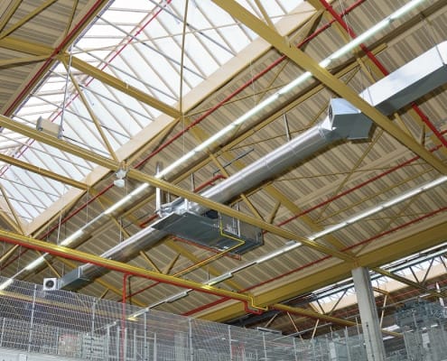 Industriehallen-Heizung