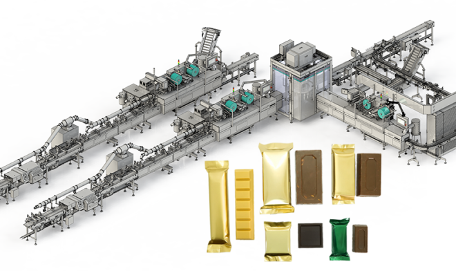 Flow-Pack-System für Riegel