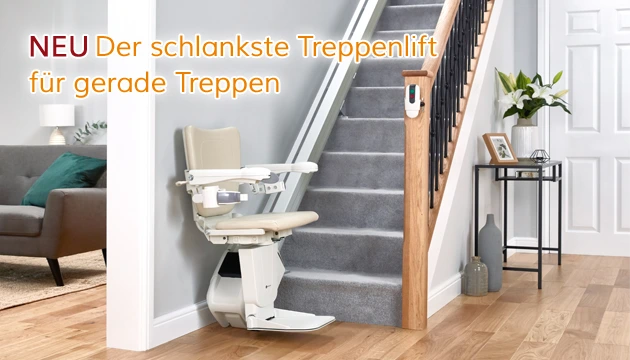 Stairlift for straight staircases