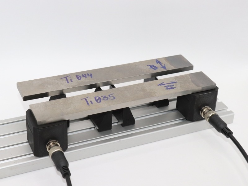 Geprüftes Bauteil an EMATRUS-Messsystem