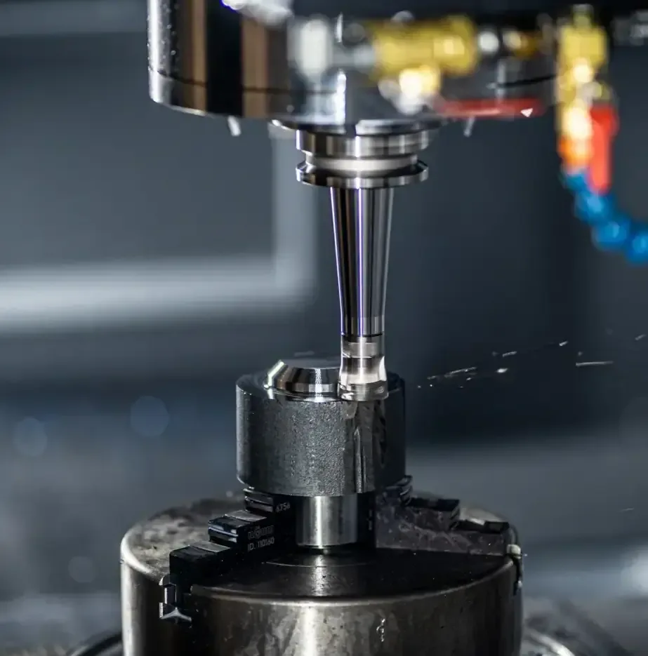CNC-Fräsbearbeitung eines Metallbauteils