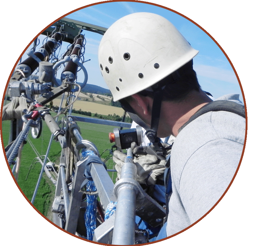 Presskopf für Mast- und Helmmontage