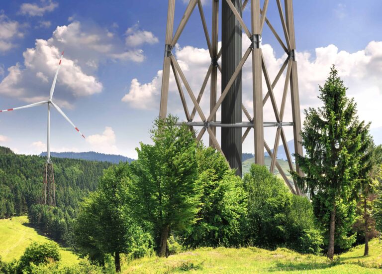 Turmkonzept für Windkraftanlagen mit Nabenhöhen über 200 m