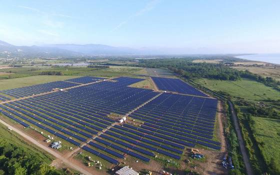 PV system Corsica, France