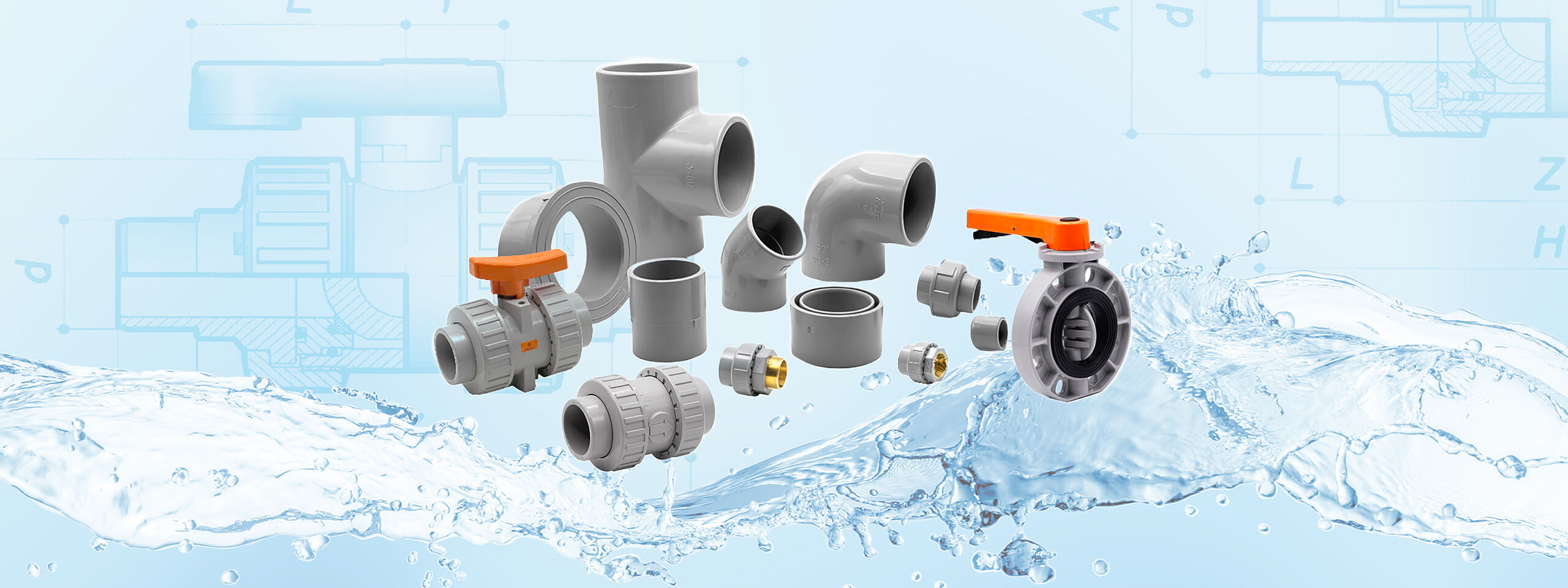 COMER Fittings und Armaturen aus PVC-C