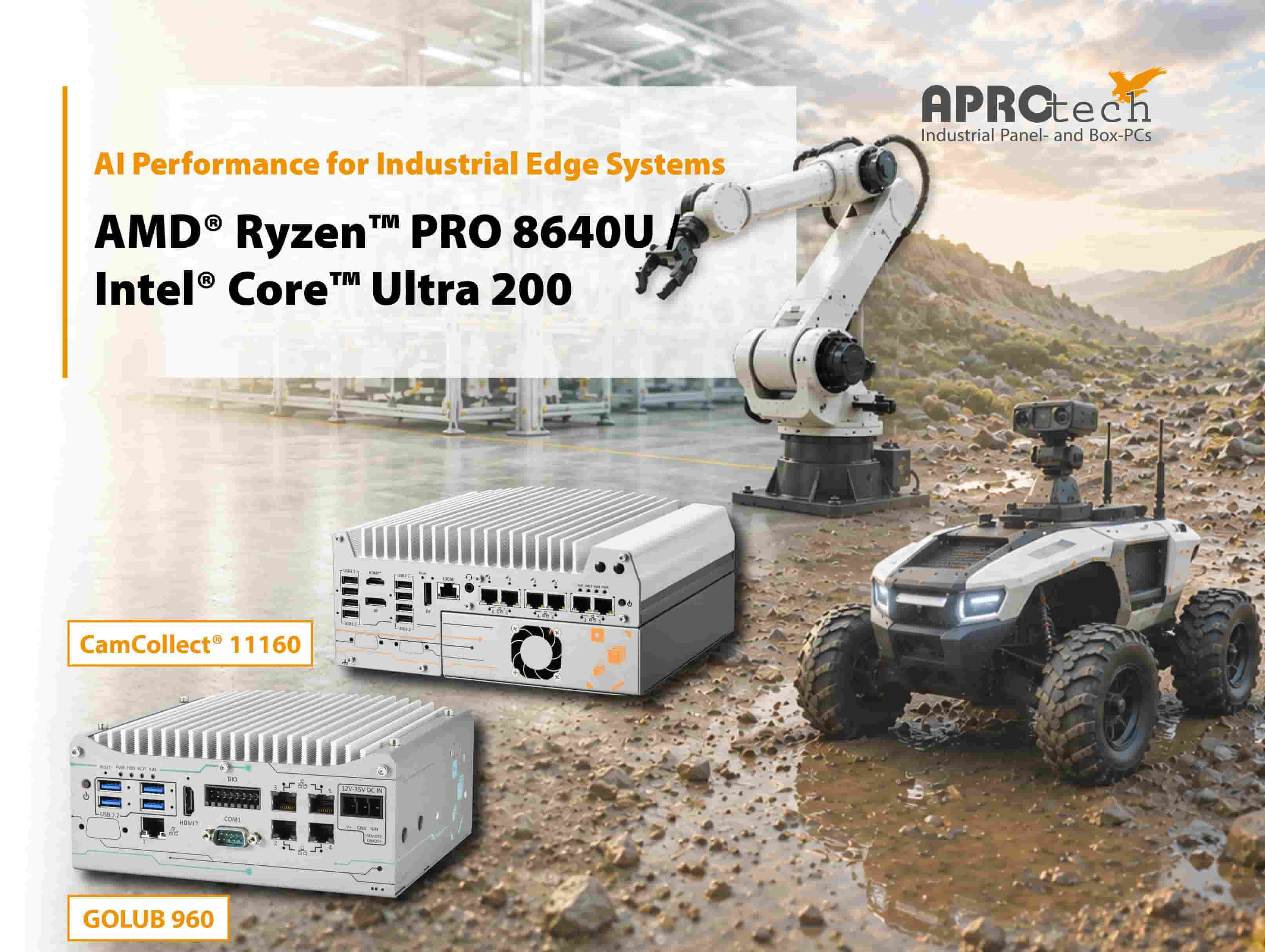 GOLUB 960 mit CamCollect® 11160GC als Edge-KI-Plattform