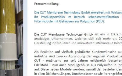 T-CUT PSU Fruchtsaftfilter