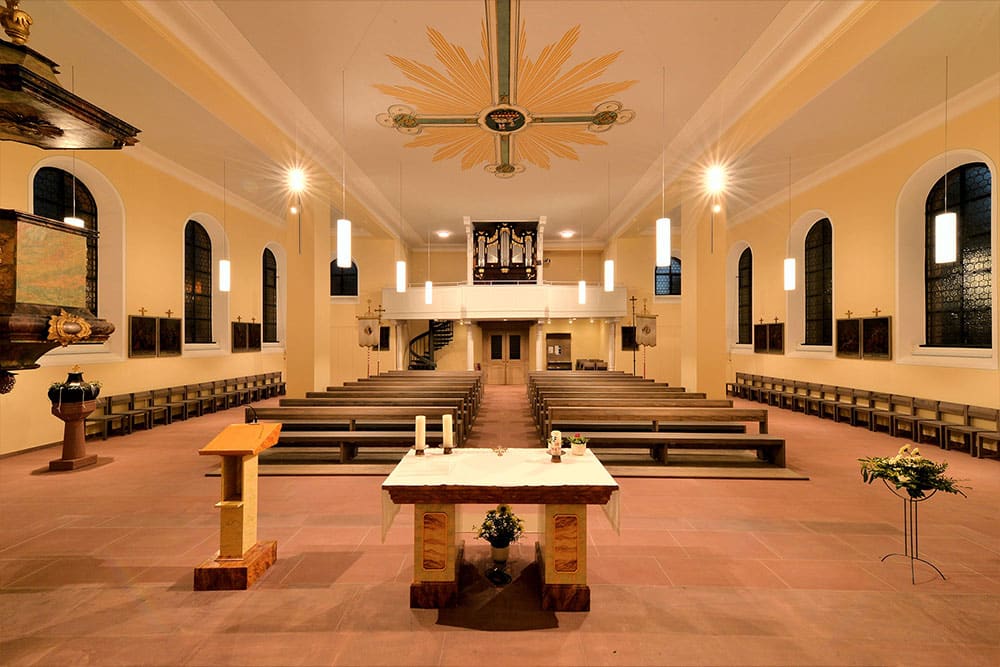 Innensanierung Kirche St. Barbara Nordweil