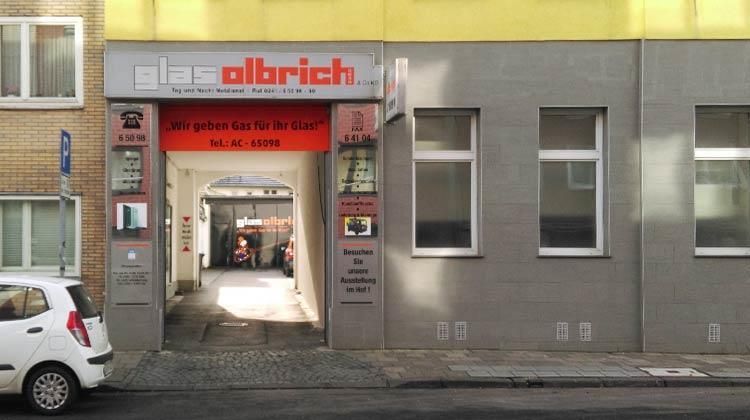 Firmeneingang in Aachen