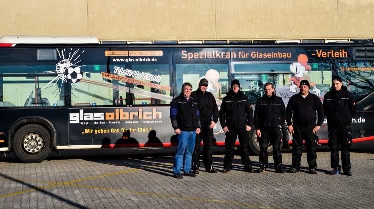 Mitarbeitende der Glas Olbrich GmbH