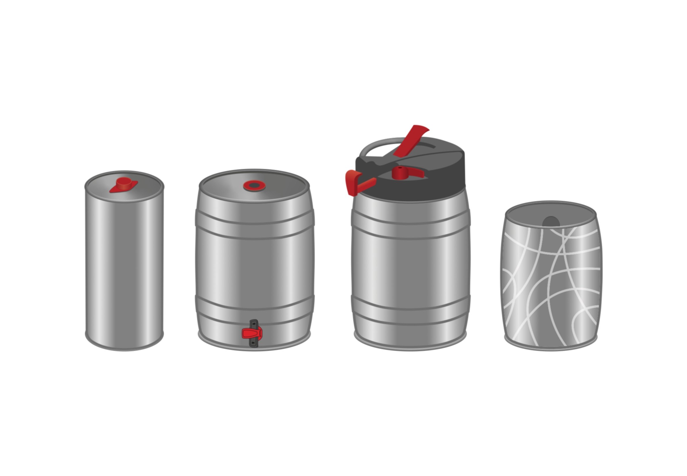Getränkedosen (2–5 Liter, 5-Liter-Partyfass)