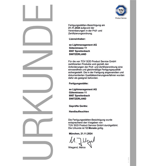 Handlaufleuchte H25.Series