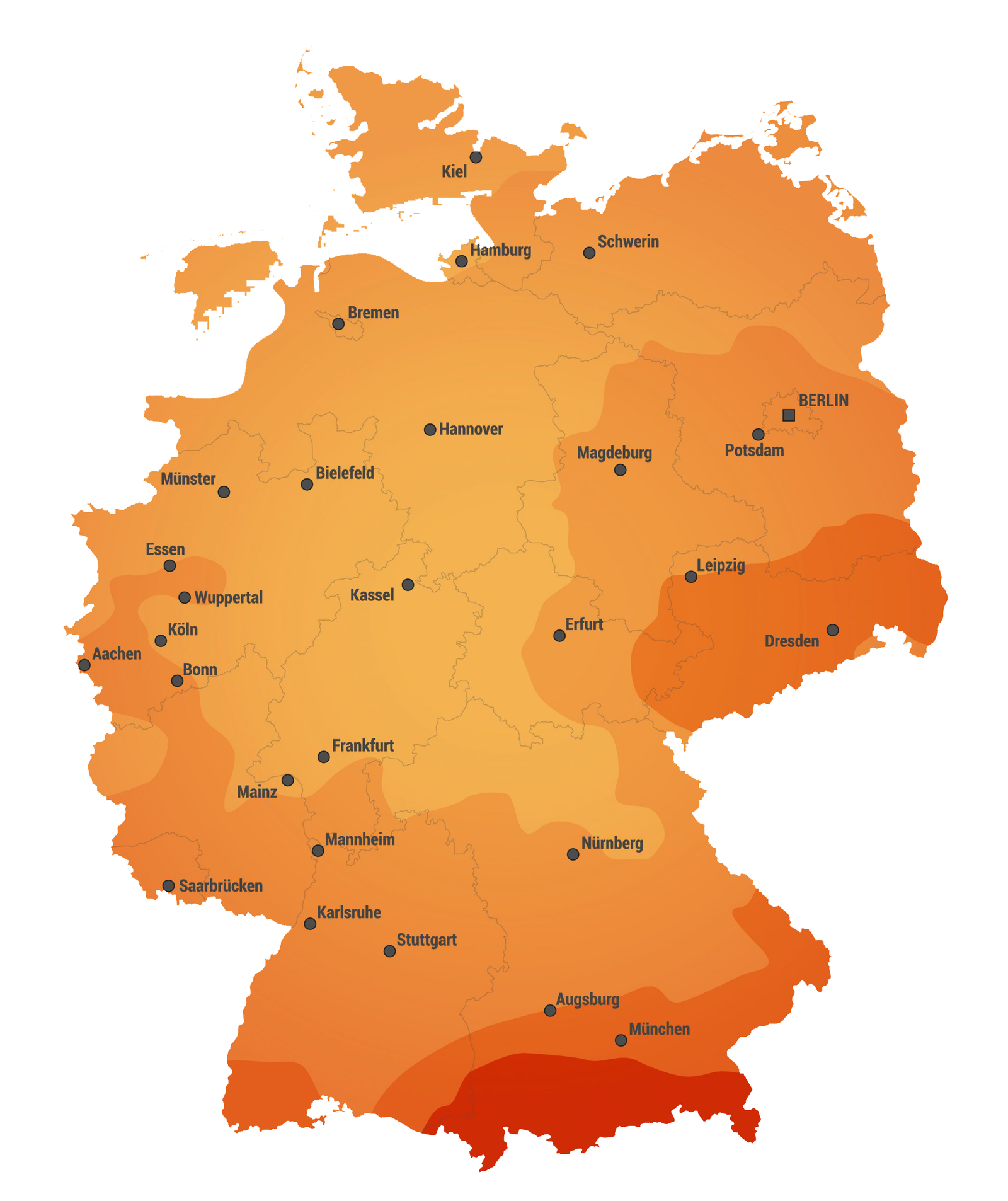 Strahlungskarte Deutschland