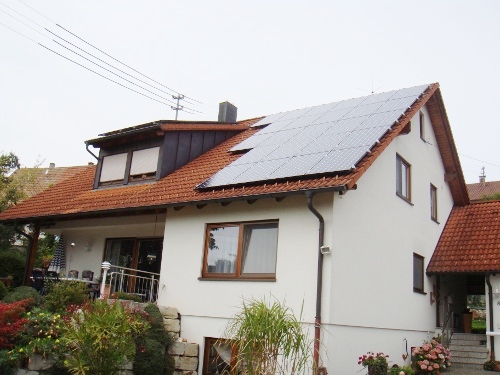 Anlage Kuhn in Magolsheim, 9,6 kWpeak, SunPower-Module