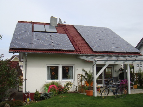 Anlage Dehne in Auingen, 9 kWpeak, Sanyo-Module