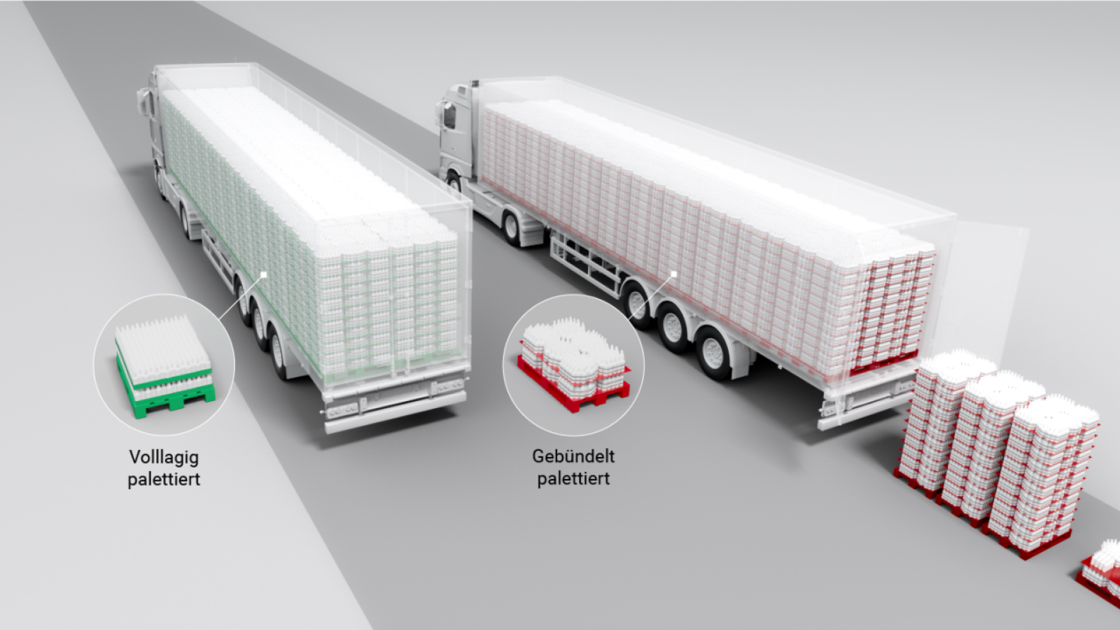 Packaging units for transport
