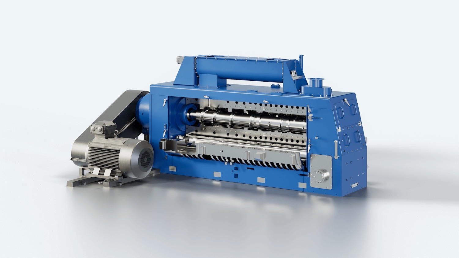 HF screw press for animal by-product rendering