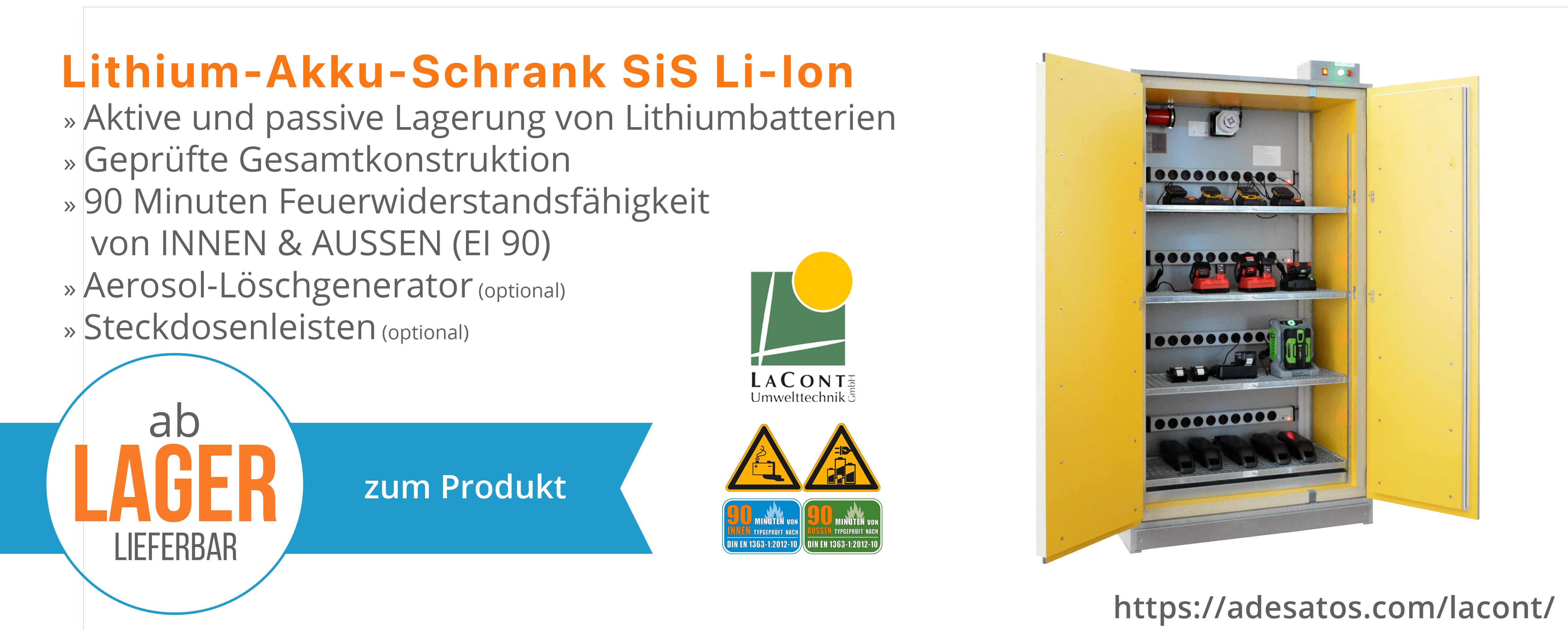 LaCont Lithium-Akku-Schrank SiS Li-Ion