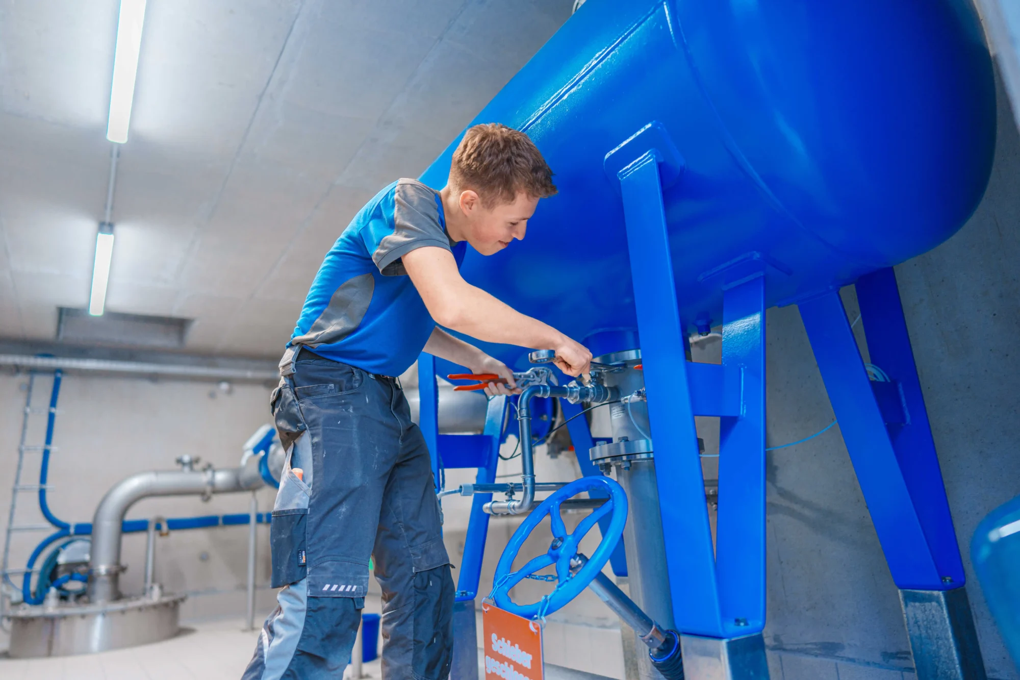 Druckstoßbehälter-Anlage Wasserversorgung
