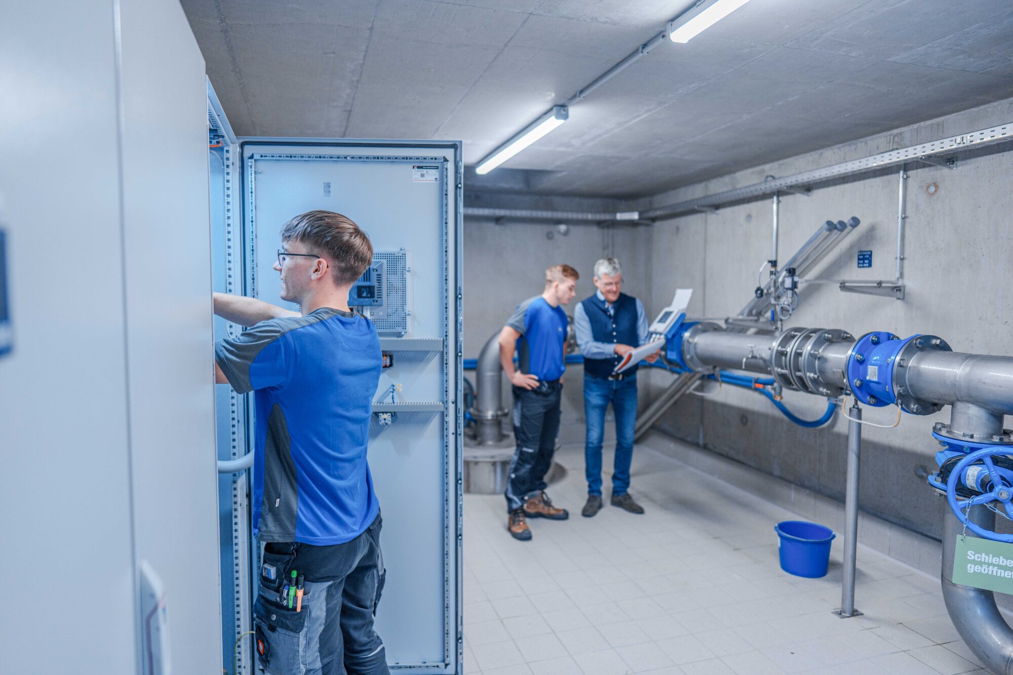 Anlagentechnik im Einsatz