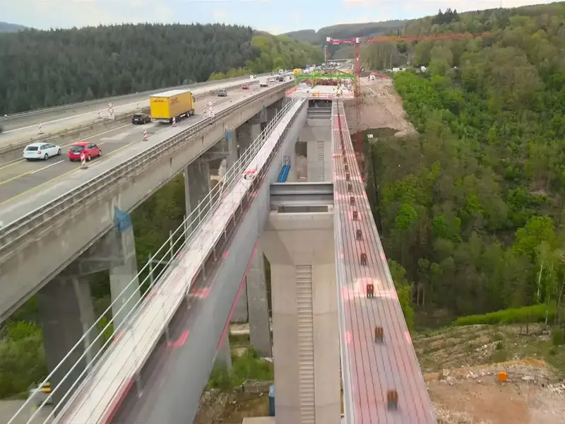 Brückenbau A61 bei Rheinböllen
