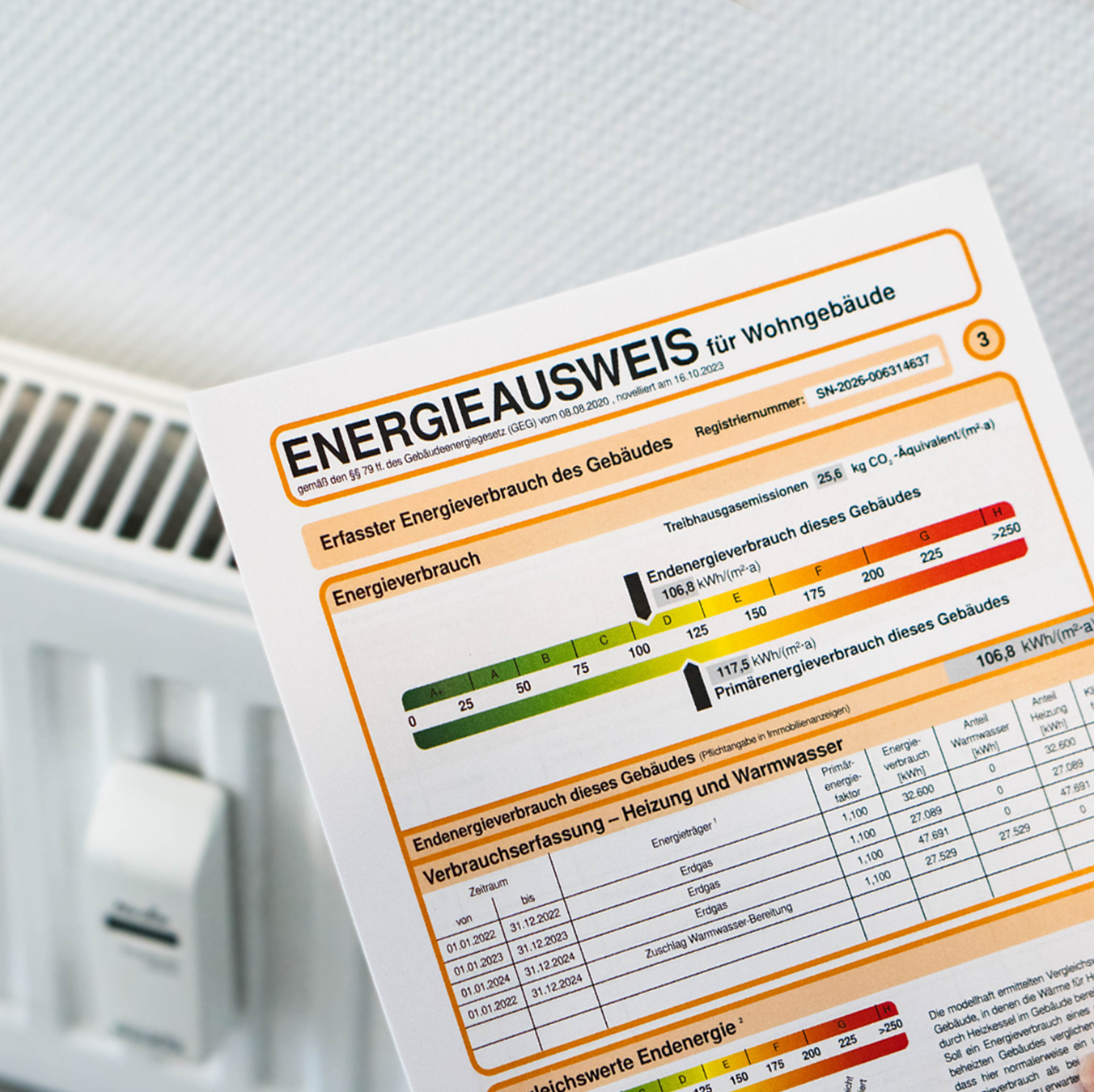 Energieausweis (verbrauchs-/bedarfsorientiert)