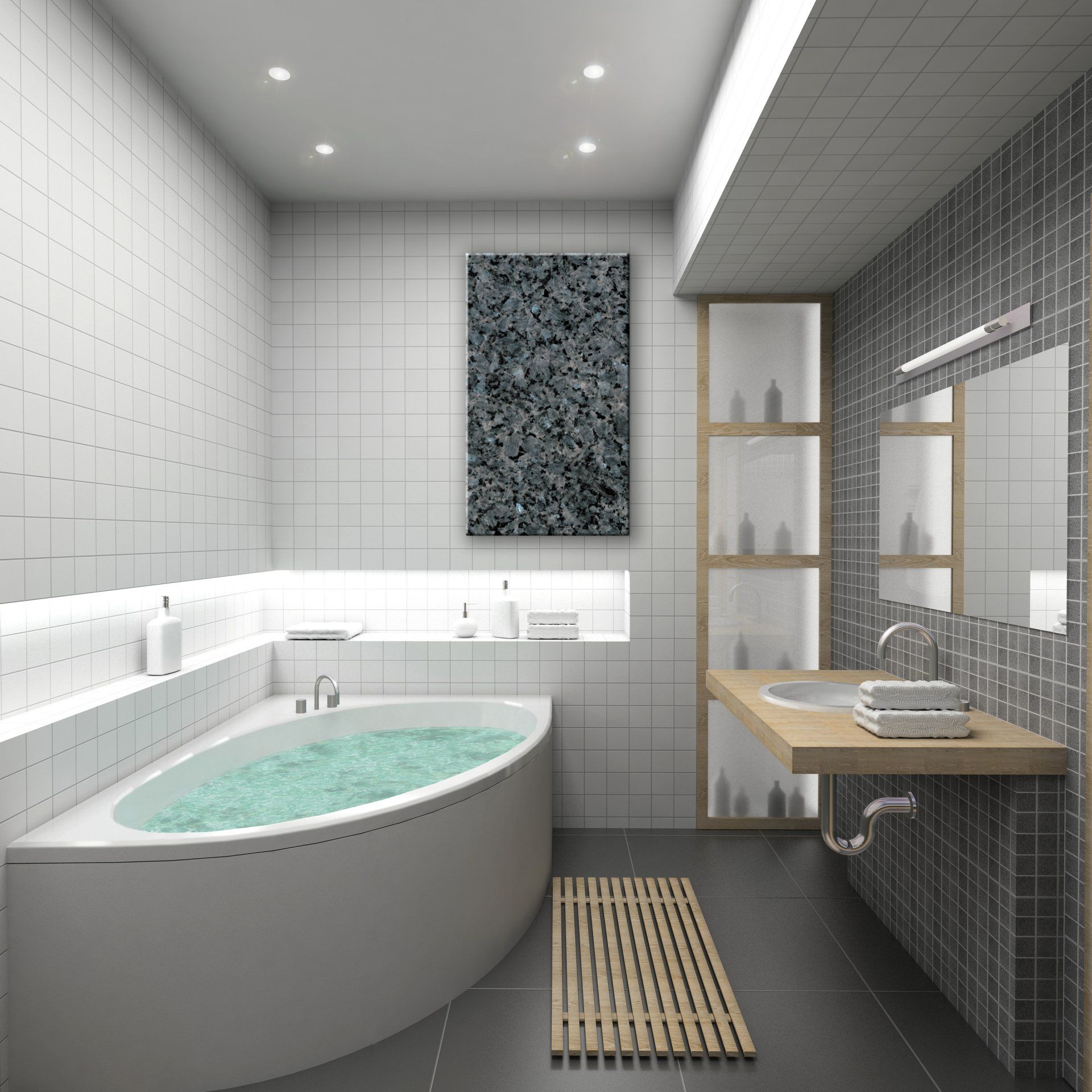 Infrared heater in the bathroom