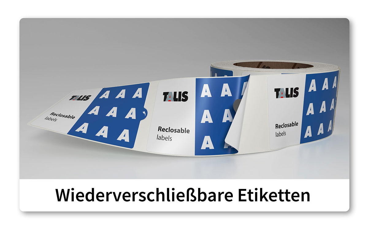 Wiederverschließbare Etiketten