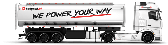 LKW-Tankanlage mit breiten Fahrspuren