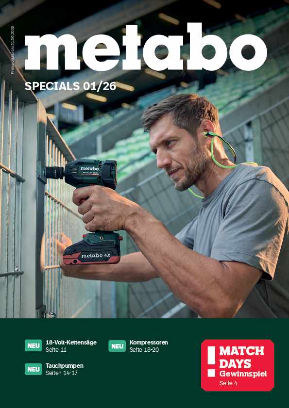 Metabo Werkzeuge, Kompressoren und Pumpen
