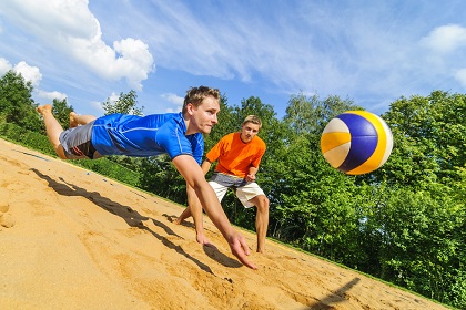 Beachvolleyball-Sand