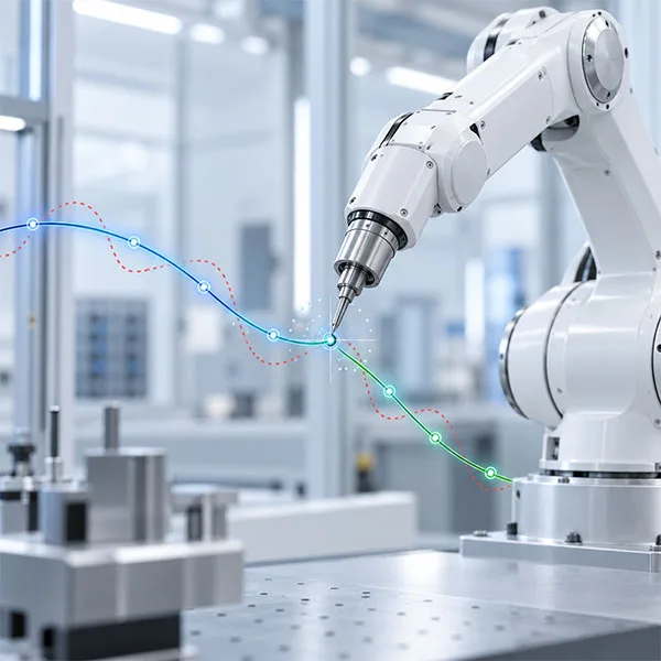 Präzisionsmessung an Industrieroboter