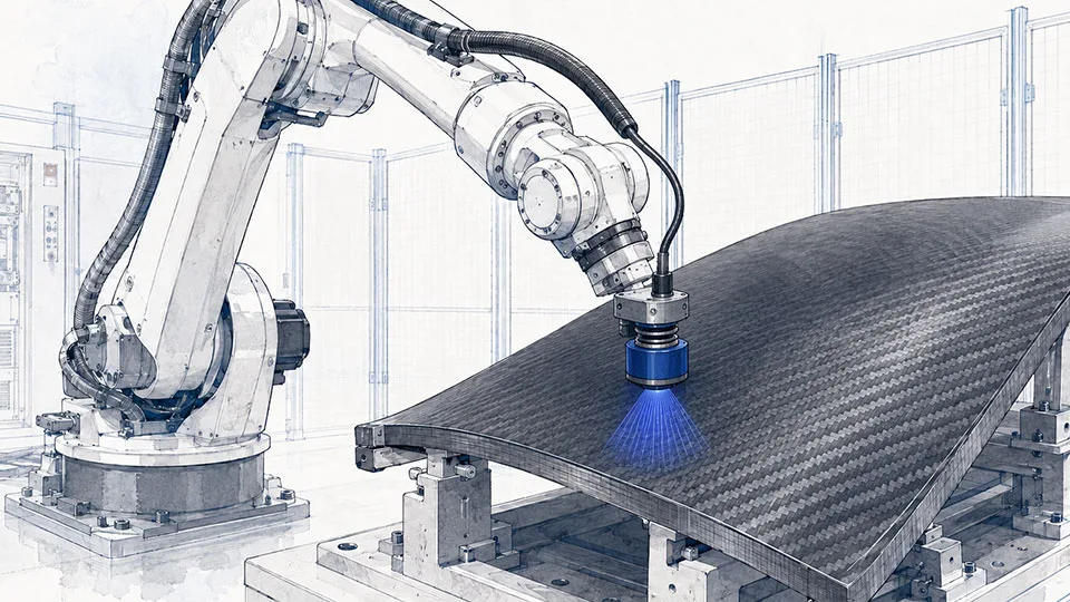 Automatisierte Ultraschallprüfung von Composite-Bauteilen
