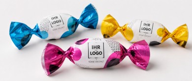Bonbons im metallisierten Papierwickler Spezial
