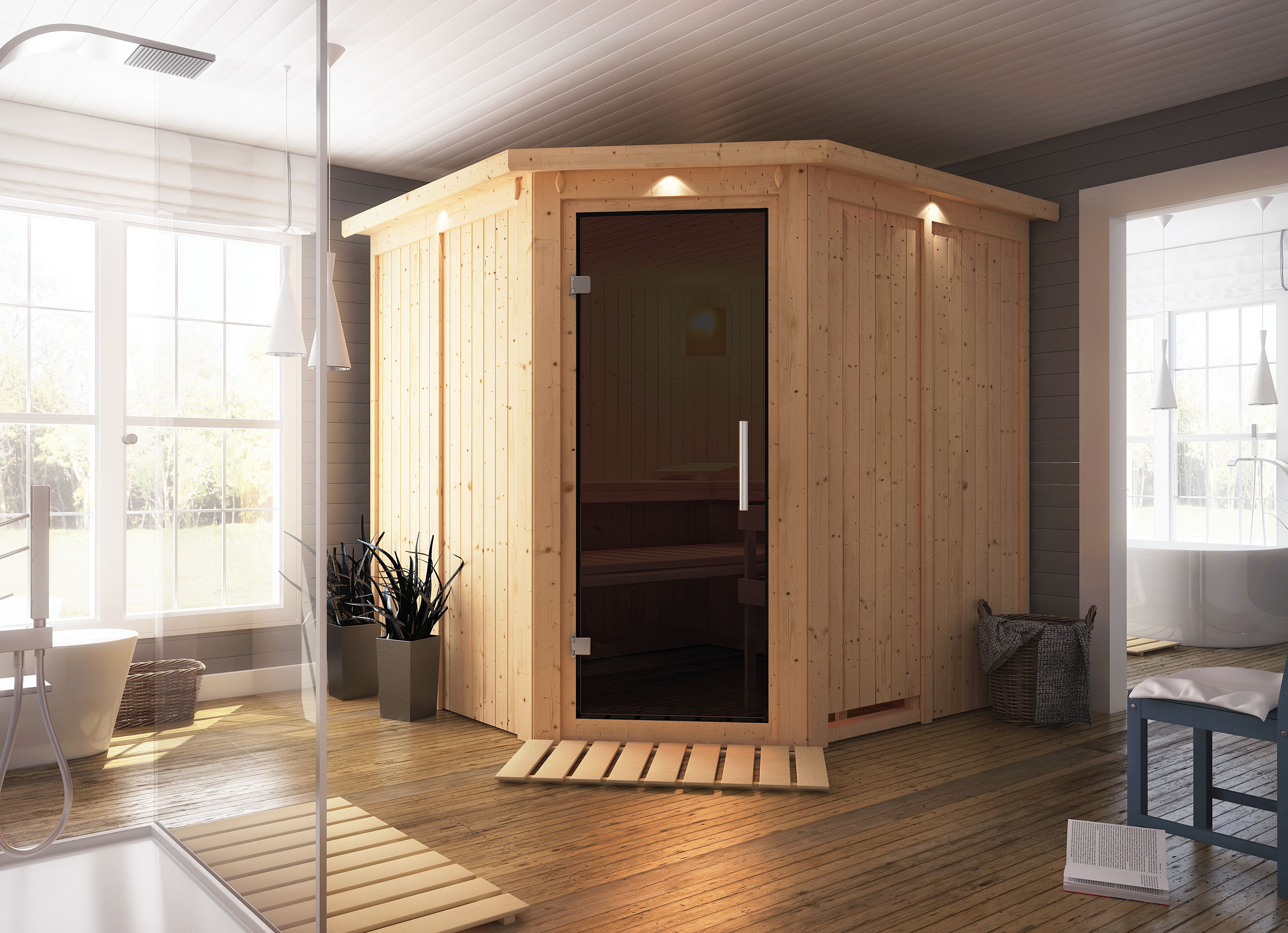 Sauna Jarin als Wohnraum-Wellnessbereich
