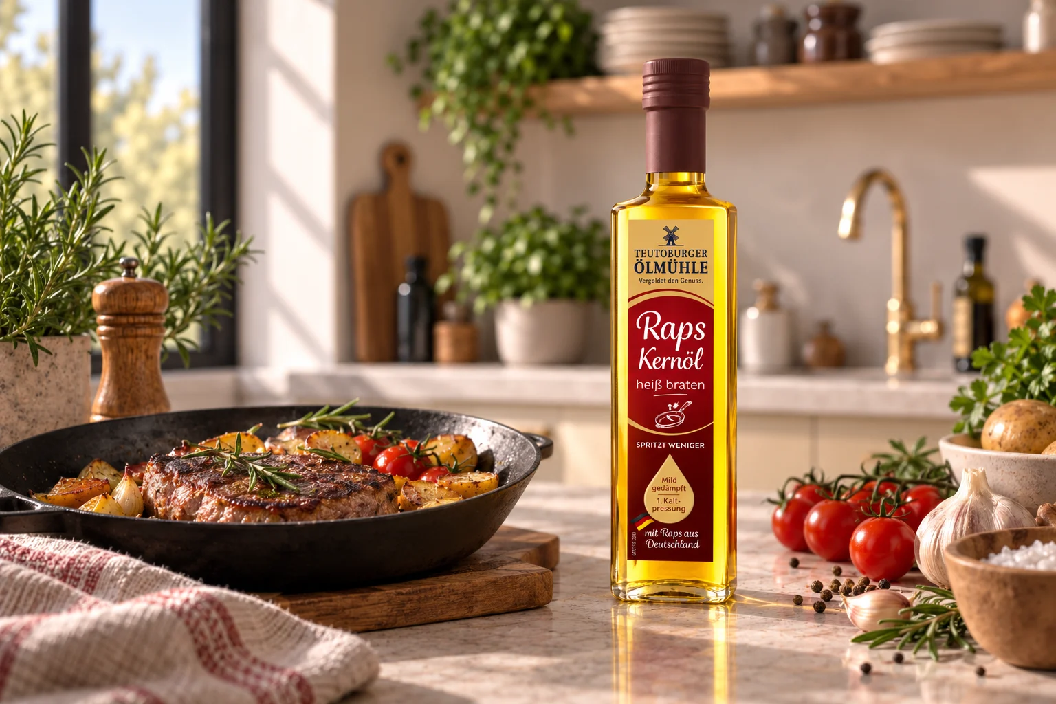 Rapskernöl heiß braten