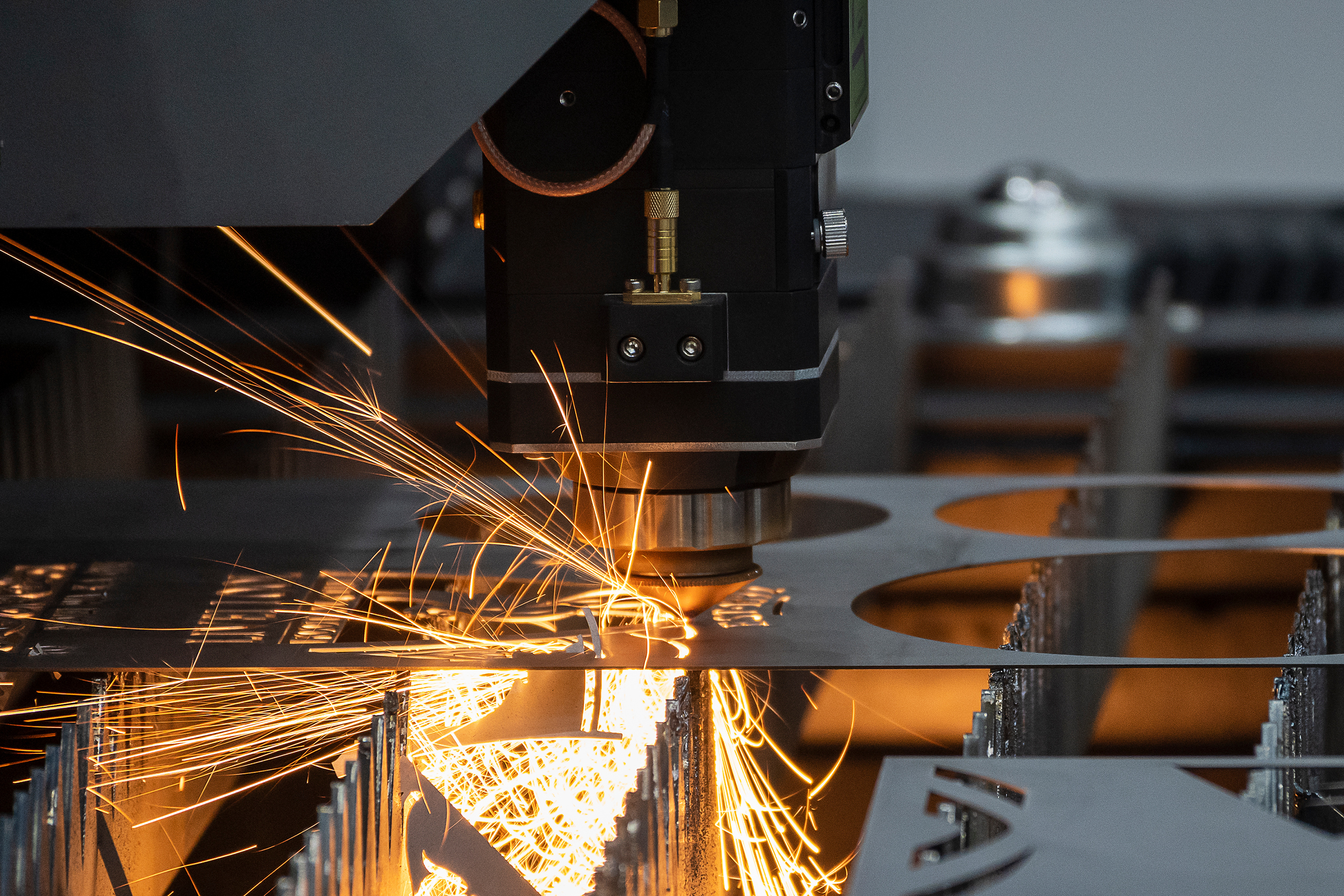 Lasergeschnittenes Metallbauteil