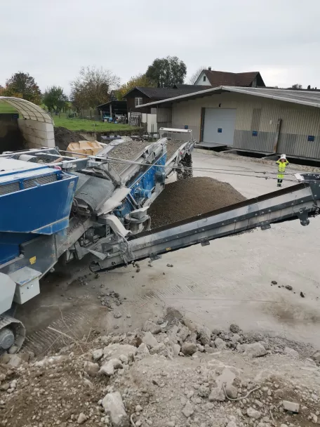 Mobiler Brecher für Vor-Ort-Einsatz