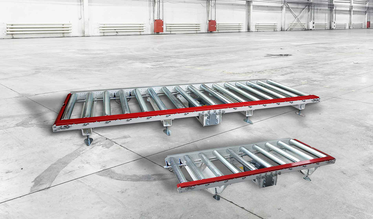 Modulare Rollenbahn für Fördertechnik